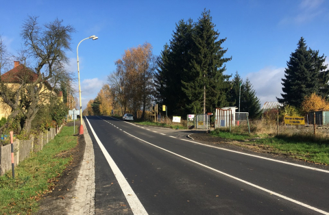 Do Jablonného jezdí řidiči po zrekonstruované silnici